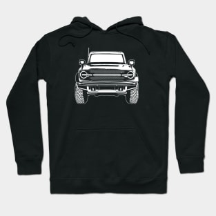 White Bronco Badlands Sketch Art Hoodie